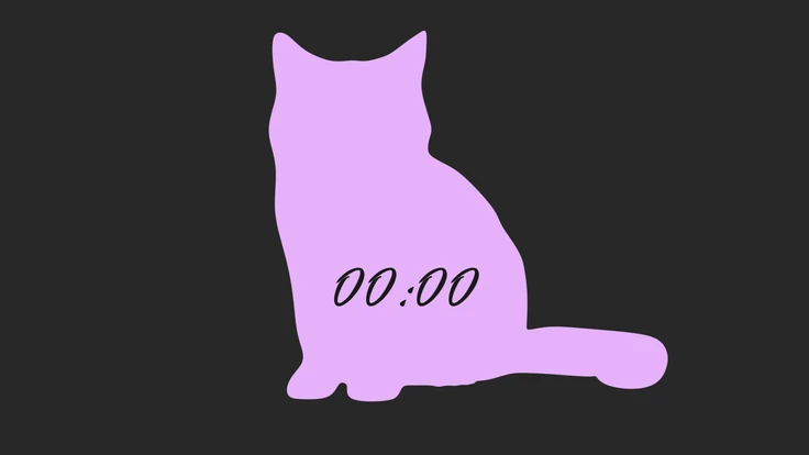 おすわり猫タイマー