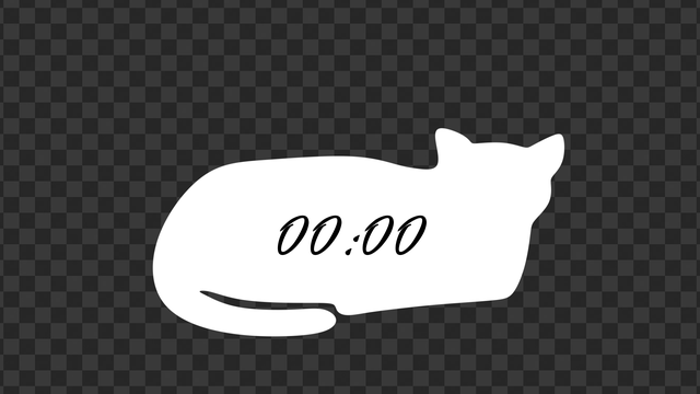猫のカウントダウンタイマー（全3種） プレビュー