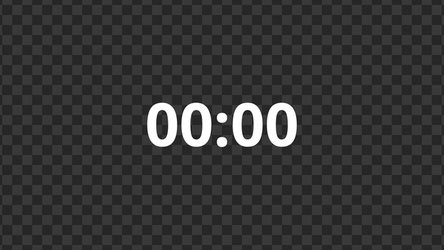 タイマー表示 (分:秒) プレビュー